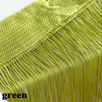 Green Модное украшение, кисточка, занавеска, нить, бахрома, оконная панель, перегородка для комнаты, милая полоска, кисточка для свадьбы, кофейня - Цвет: Green