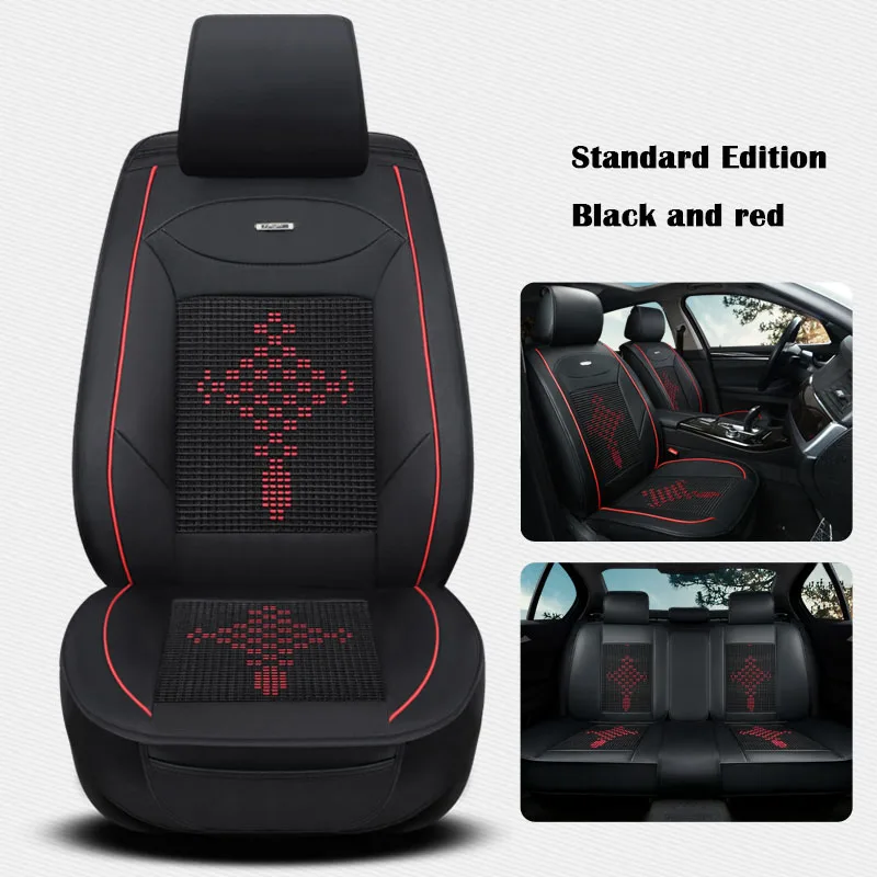 Чехол для автомобильного сиденья из ледяного шелка и кожи Honda Civic 2018 Accord 2003-2007 crv