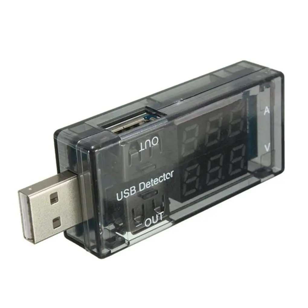 Красный синий дисплей двойной USB ток напряжение зарядный детектор Тестер батарея Вольтметр Амперметр