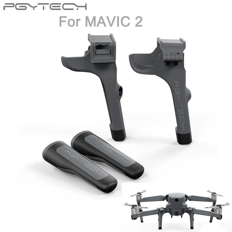 Landing Gear Для DJI Mavic 2 Pro PGYTECH шасси расширение/пропеллер с мотором держатель фиксатор/пульт дистанционного управления экран защита шеи ремешок - Цвет: Landing Gear