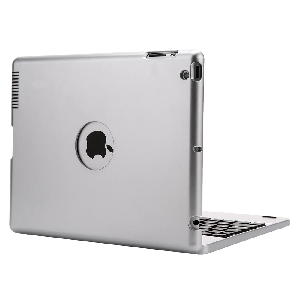 Для iPad 2/3/4 смарт-раскладушка из АБС-пластика Bluetooth русский/Иврит/Испанский Клавиатура чехол крышка с Перезаряжаемые 4000 мА/ч, Мощность банка