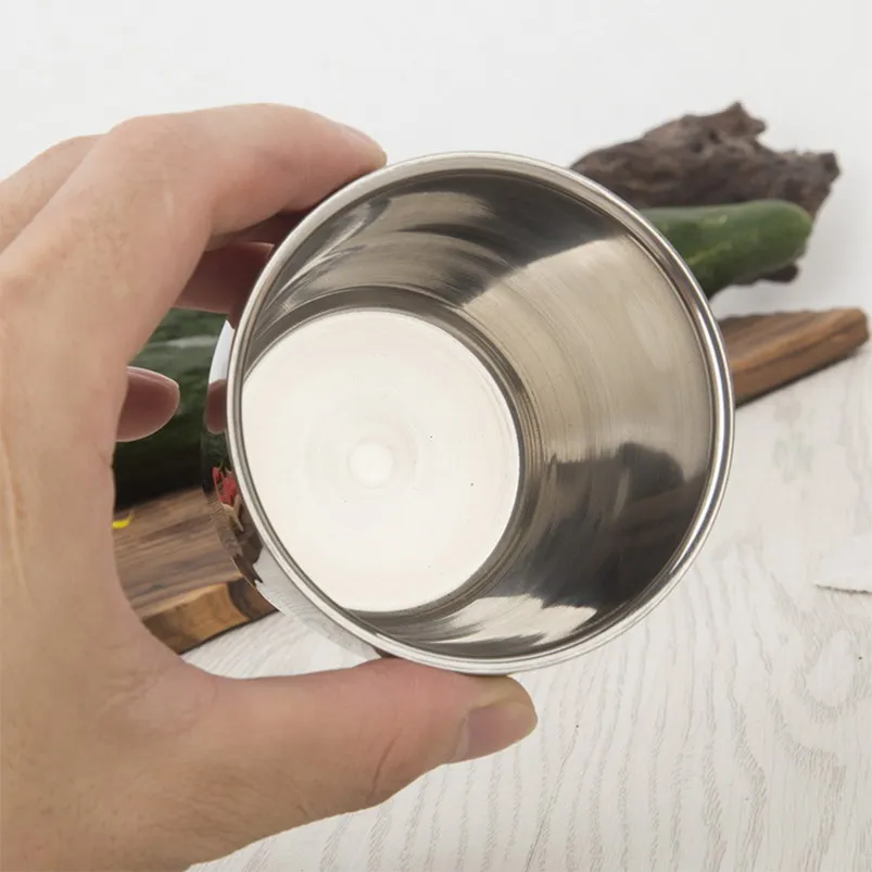 300 шт. чашка для чая из нержавеющей стали кофейные кружки двухслойная вина