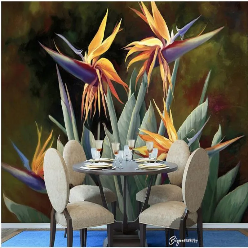 Beibehang пользовательские большой Фреска ретро сделать старые зеленые листья