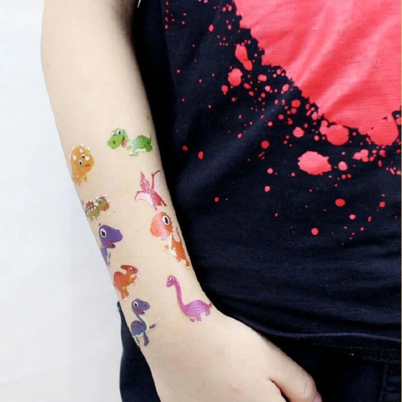 Милая креативная водостойкая наклейка для татуировок милых животных забавный