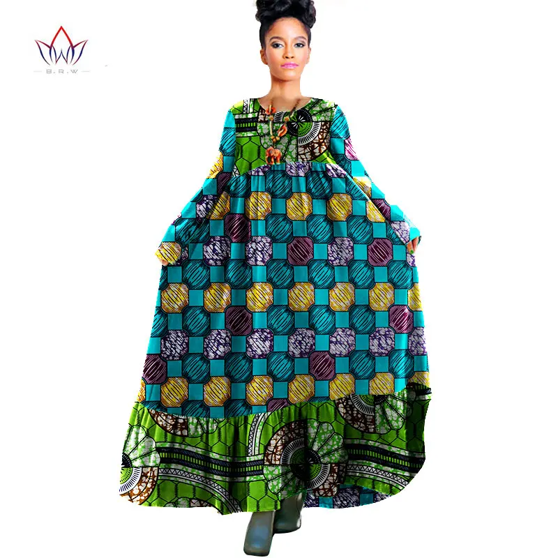 Brw в африканском стиле Одежда традиционная базенская Riche осеннее платье Boho style Robe Femme Макси платье женские Платья Туника Платья WY931