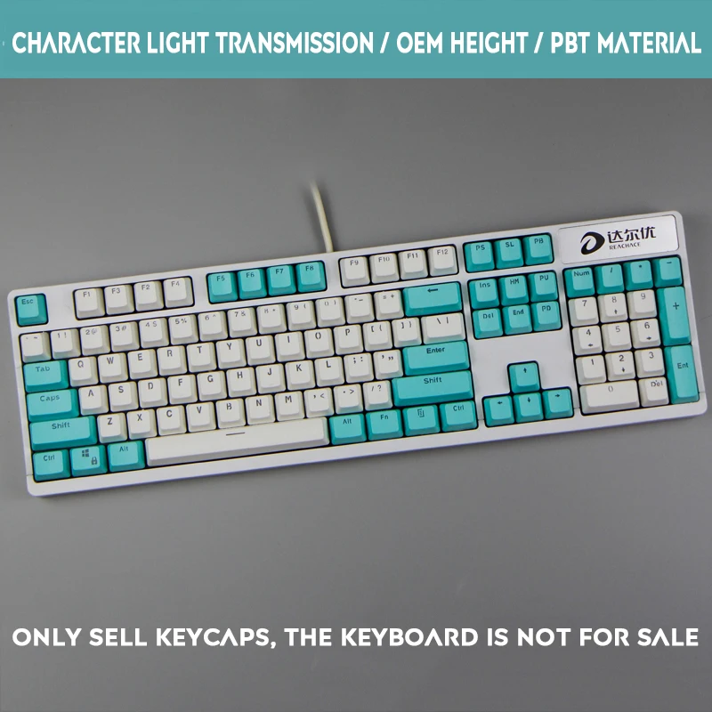 104 ключа PBT Raindrop Dolch на заказ механическая клавиатура Keycap двойной цвет слово
