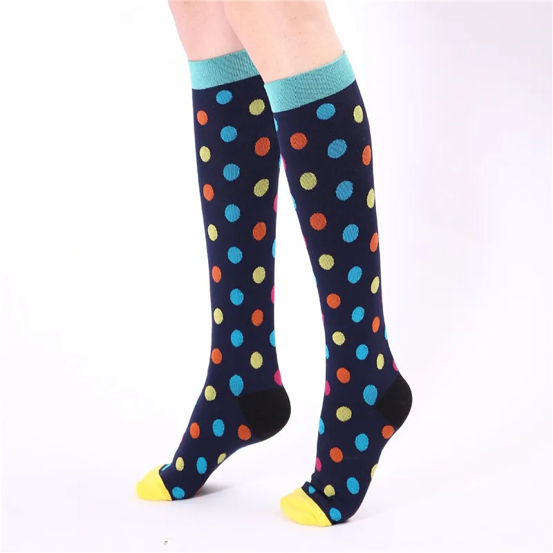 Electrocardiogram Dot Fitness Design Women Support Compression Socks Loving Breathable Quick Dry | Женская одежда
