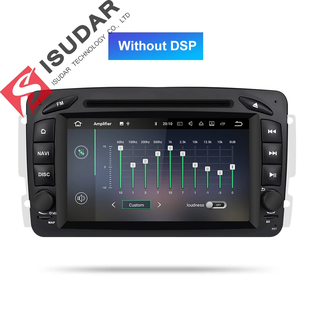 Isudar Автомобильный мультимедийный плеер Android 8,0 gps 2 автомобиля гама радио DSP для Mercedes Benz/W209/W203 Viano/W639/Vito FM радио - Цвет: ROM 32GB Without DSP