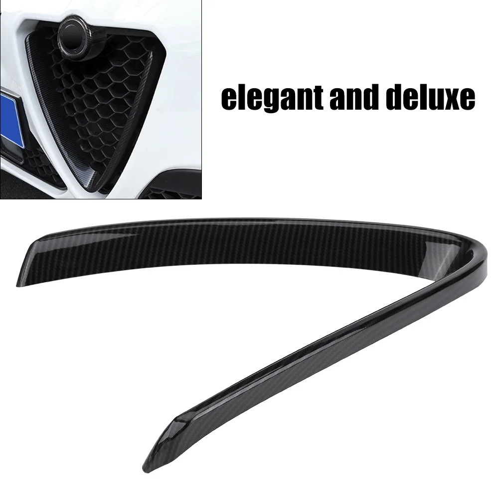 

antirust Car Interior Front Grill Protective Frame Cover Trim prevent the surface scratches fit for Alfa Romeo Giulia 2016-2018