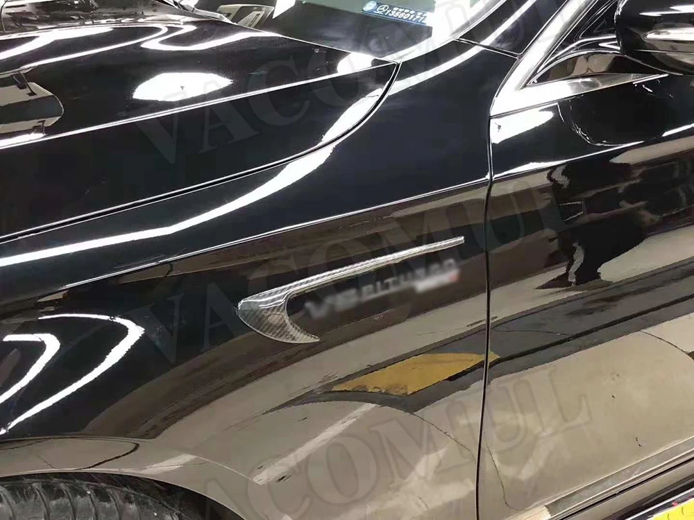 E Class углеродного волокна лицевая сторона вентиляционный щиток на крыло отделка Bosy Наборы для Mercedes Benz W213 E63 E200 E300 AMG E63 S 17-18