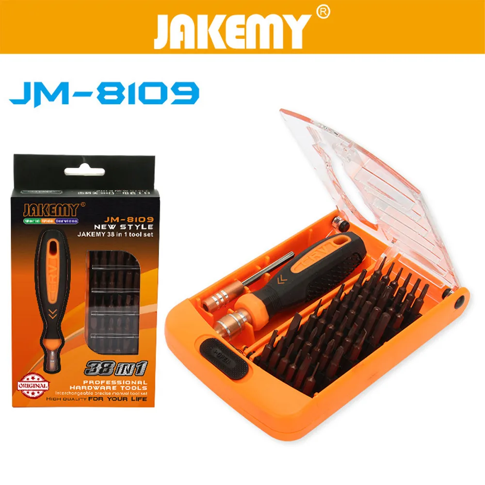 Набор отверток JAKEMY JM 8109 38 в 1 Ремонтный инструмент для дома и офиса