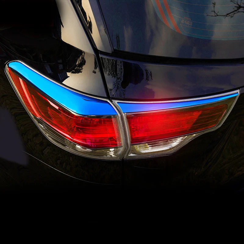 

4pcs FOR TOYOTA Highlander 2015-2018 Taillight eyebrow decorate Trim