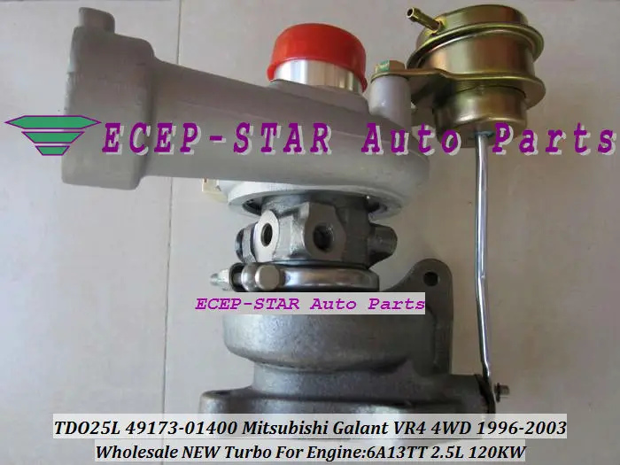 Турбокомпрессор TD025L 49173 01400 MD181384 для Mitsubishi 4WD Galant VR4 1996 03 6A13TT 4917301400 л|turbine band|turbine