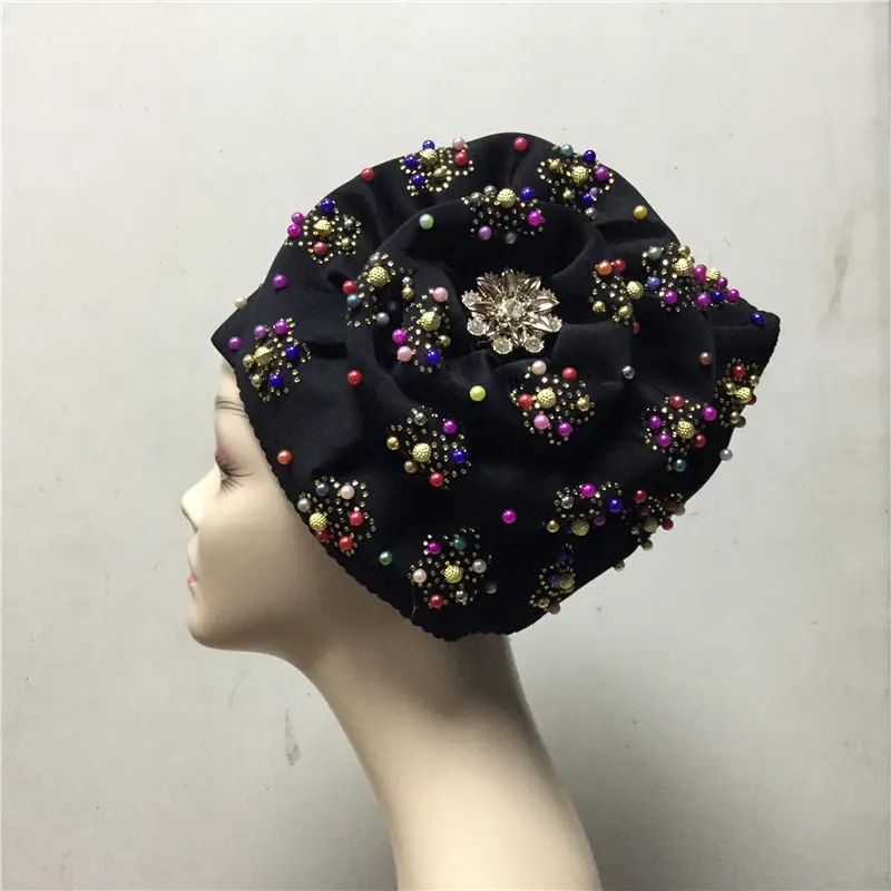 Aso Oke Gele Африканский головной убор с камнями уже сделанный для девушек шляпа