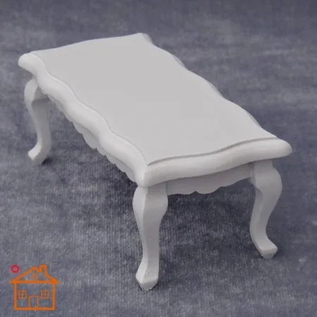 

1:12 Dollhouse Furniture White Tea Coffee Table