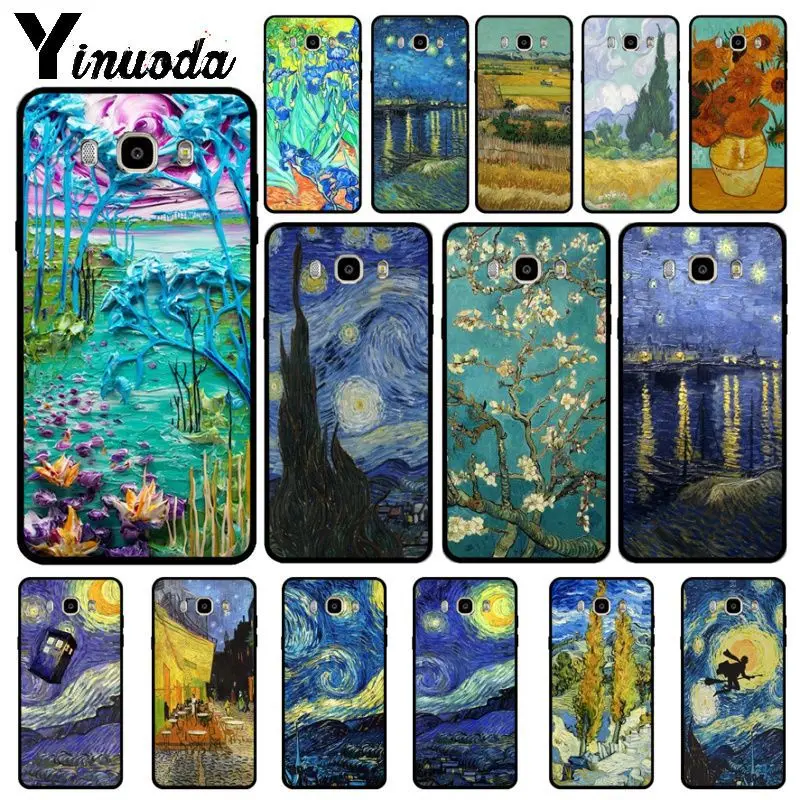 Yinuoda Ван Гог Картина маслом шаблон Мягкие аксессуары для телефонов Чехол Samsung Galaxy