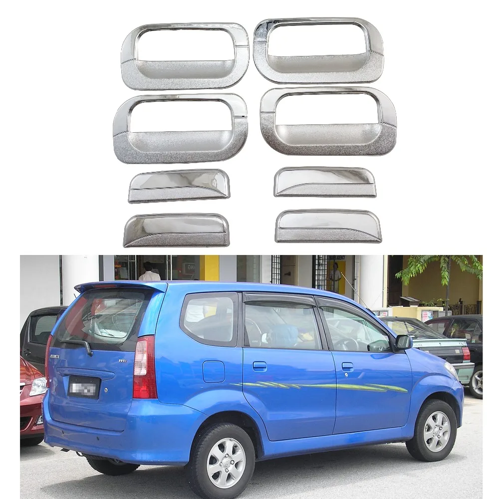 

For Toyota F600 F601 AVANZA 2003-2011 of 8Pcs car door handle bowl cover ABS Chrome Accessories Stickers Car Styling