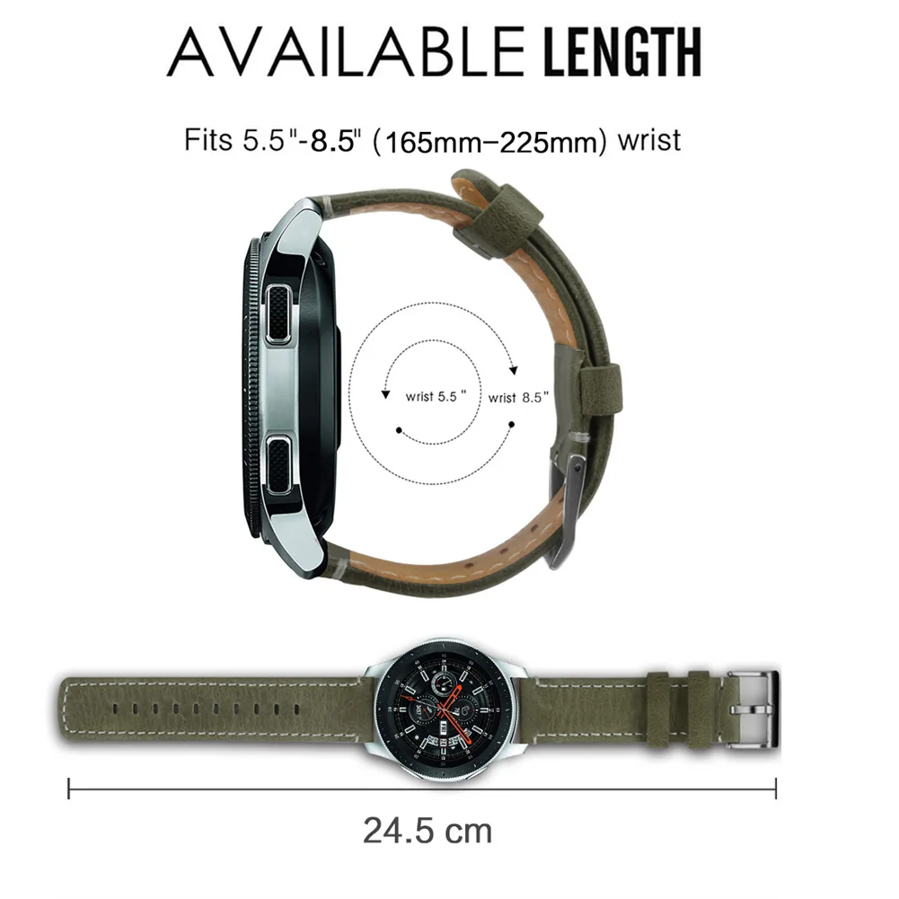 Кожаный ремешок для часов Ремешок для samsung Galaxy Watch 46 мм SM-R800 версия замена Браслет ремешок