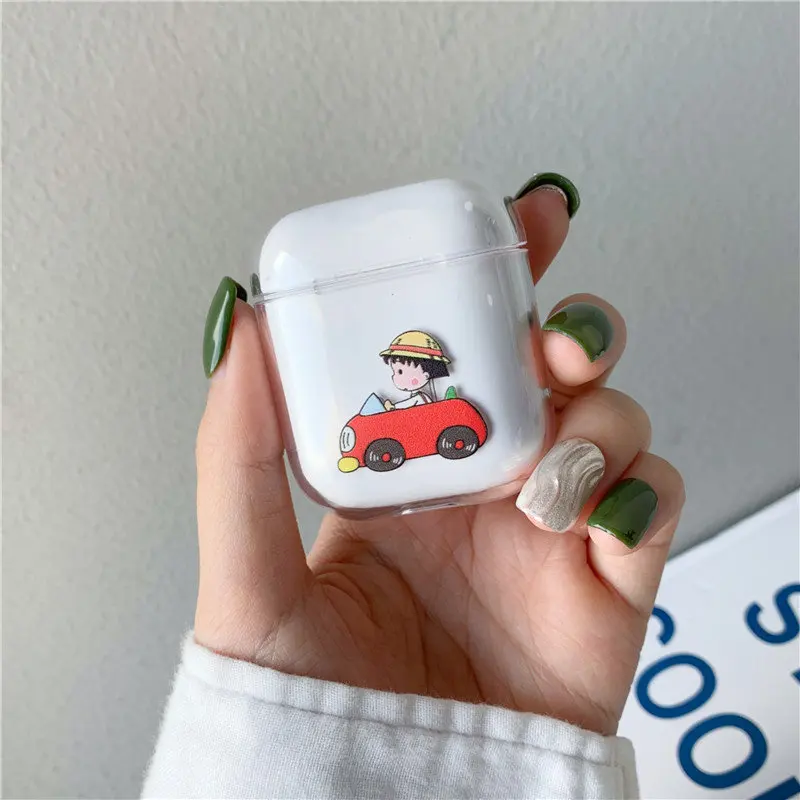 Чехол для airpods, милый чехол для наушников, чехол для AirPods, Мультяшные Беспроводные аксессуары для Airpods, прозрачный жесткий чехол для ПК
