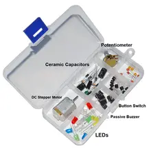 Для Arduino набор электронных компонентов DIY комплект реле Макет кабель резистор потенциометр регулируемые поставки
