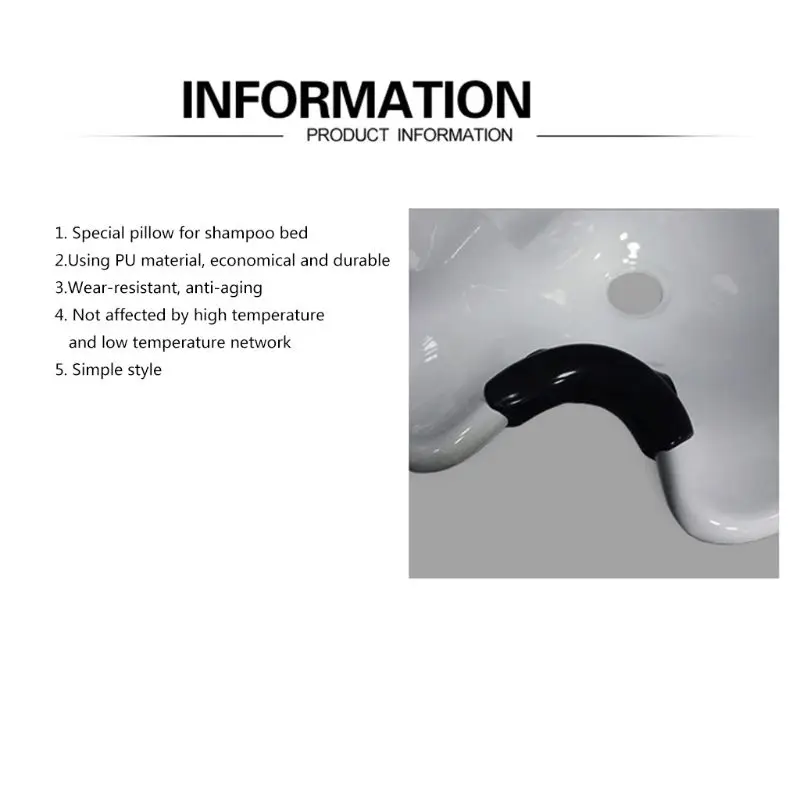 1 шт. черный силиконовый шампунь подушка для головы шеи с присоской мытья волос