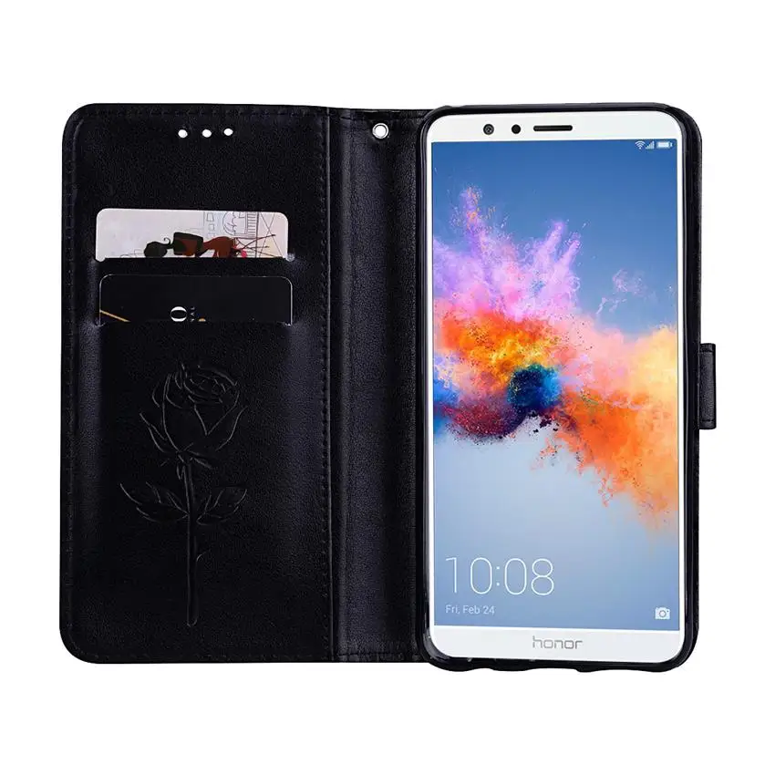 Для huawei Honor 7X чехол 5,93 ''откидная крышка подставка из искусственной кожи жесткий чехол-кошелек s для huawei Honor 7X7 X X7 приталенный Чехол Coque Funda
