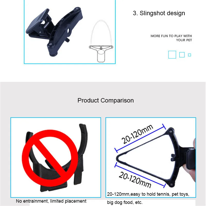 Новая усовершенствованная черный selfie для собак selfie прикрепление мяч домашние животные собака Iphone ПЭТ selfie Stick клип Фанни рогатки собака-selfie-stick