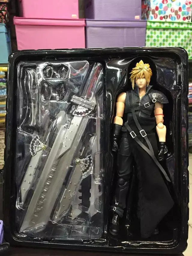 28 см Играть искусств Кай Клауд страйф Final Fantasy VII последняя фантазия VII аниме игрушки Фигурки Коллекция моделей pvc Оригинальная коробка для Детский подарок - Цвет: no original box