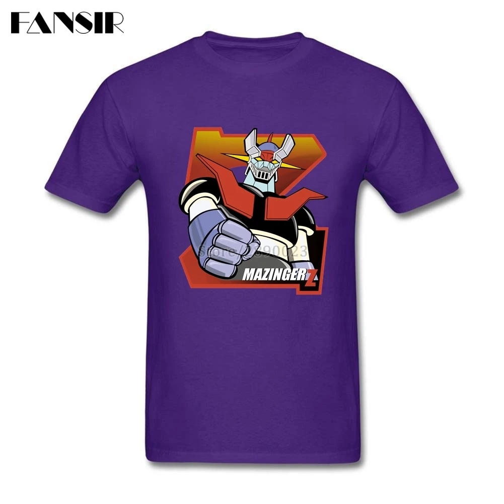 Футболка Mazinger Z мужская с аниме принтом мягкая хлопковая тенниска коротким