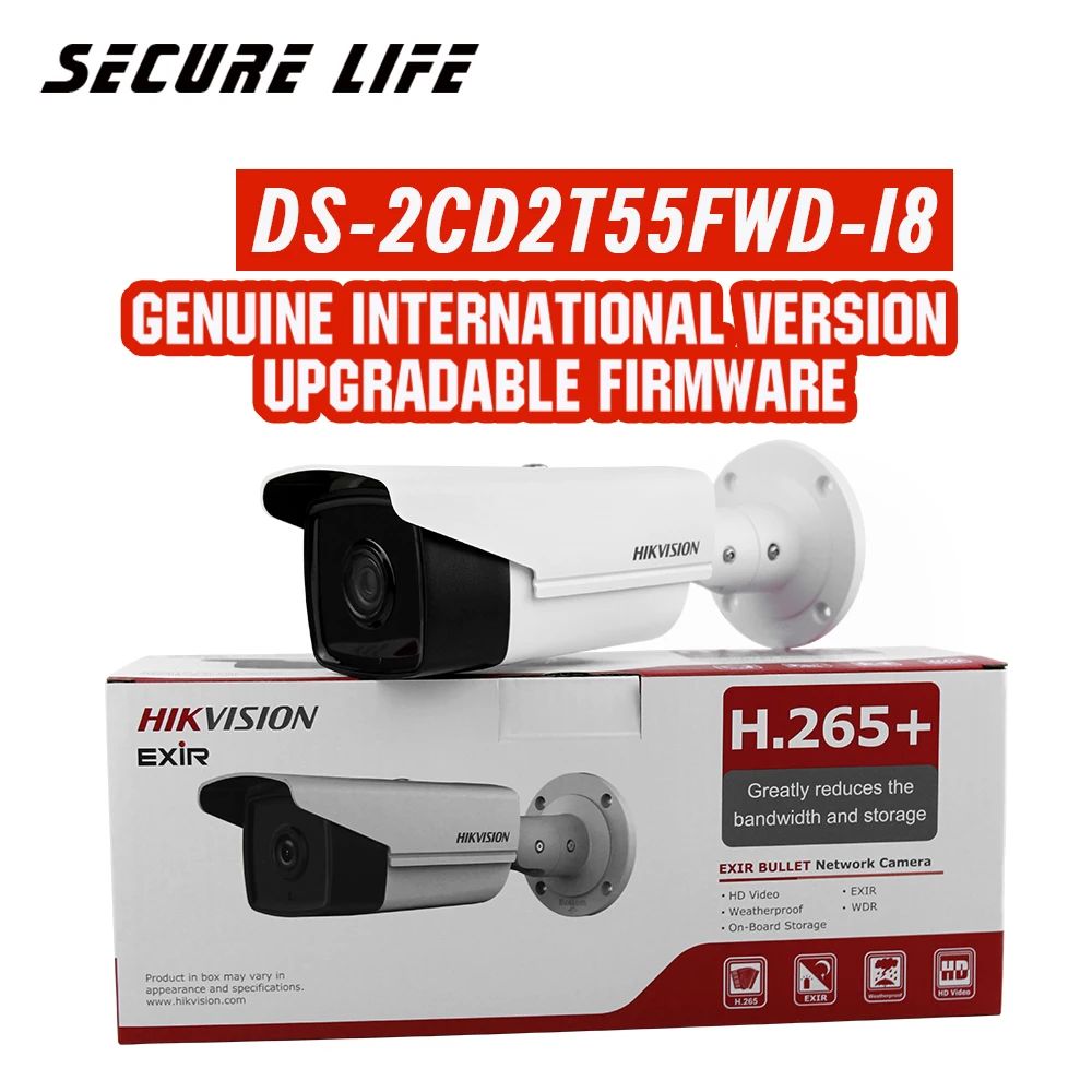 Бесплатная доставка английская версия DS-2CD2T55FWD-I8 5MP сеть Пуля IP камера