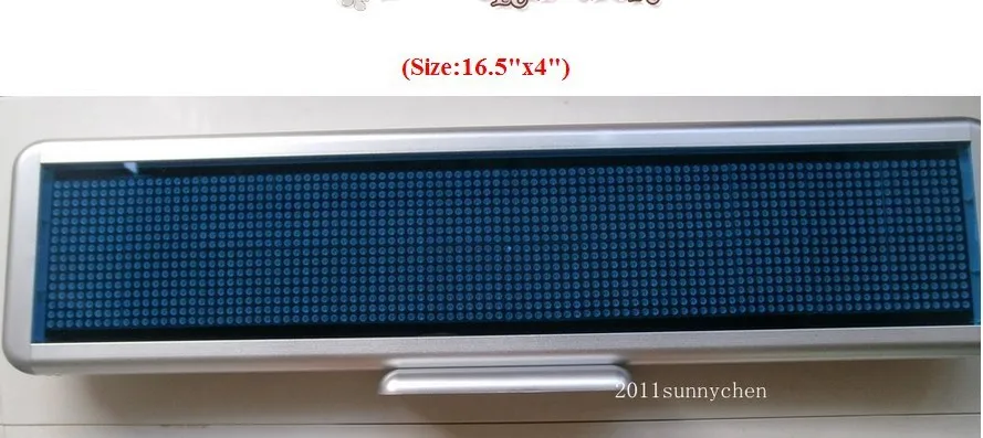 16 5 &quotx 4&quot светодиодный дисплей прокрутки сообщений программируемый синий цвет |