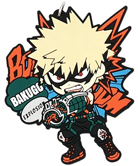 02 Katsuki Bakugo My Hero Academy Аниме Boku no Hero Academy Midoriya Bakugou Katsuki Asui Eijiro SHOTO Denki Uraraka All Might резиновый брелок - Цвет: 02 Katsuki Bakugo