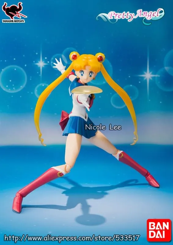 PrettyAngel-Подлинная Bandai S. H. Figuarts Pretty Guardian Сейлор Мун 20th ПВХ Сейлор Мун фигурка