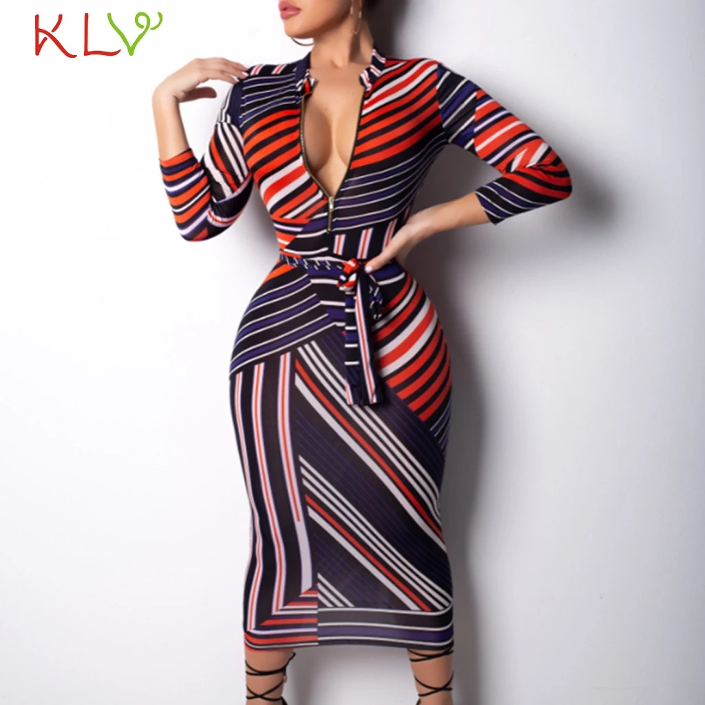 Женское платье в радужную полоску винтажное повседневное вечернее с длинными