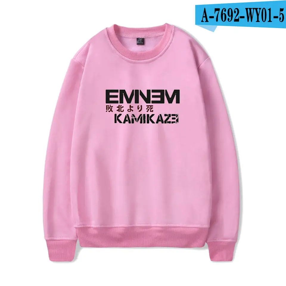 Pink UplzCoo Eminem DJ хип хоп толстовки Kamikaze альбом осень весна женские мужские толстовки hoodies K толстовки 4XL JA078 - Цвет: Pink