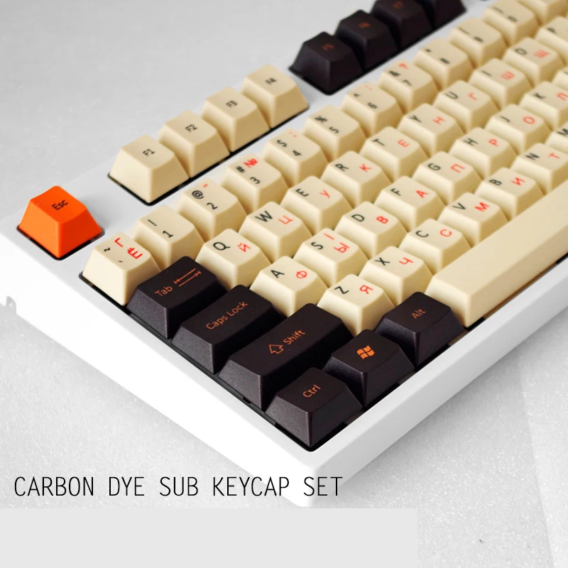 125 клавиш Углеродные Sub оригинальные Высота PBT Keycaps для вишни 3000 3494 Filco