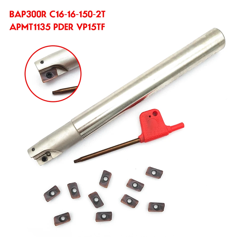 1 шт. BAP300R C16 16 150 2T + 10 APMT1135PDER карбидные вставки 2 флейты мм держатель длины для