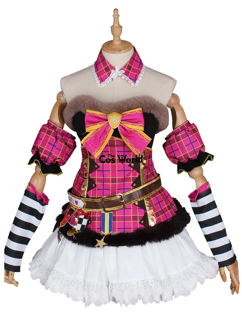 Love Live Sunshine Мари охара Рождество хор тройник Топ платье униформа наряд Аниме