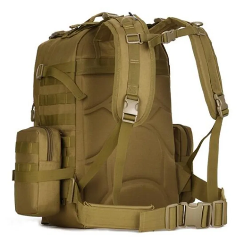 Рюкзак дорожный 50 л комбинированный вместительный ранец Тактическая Военная