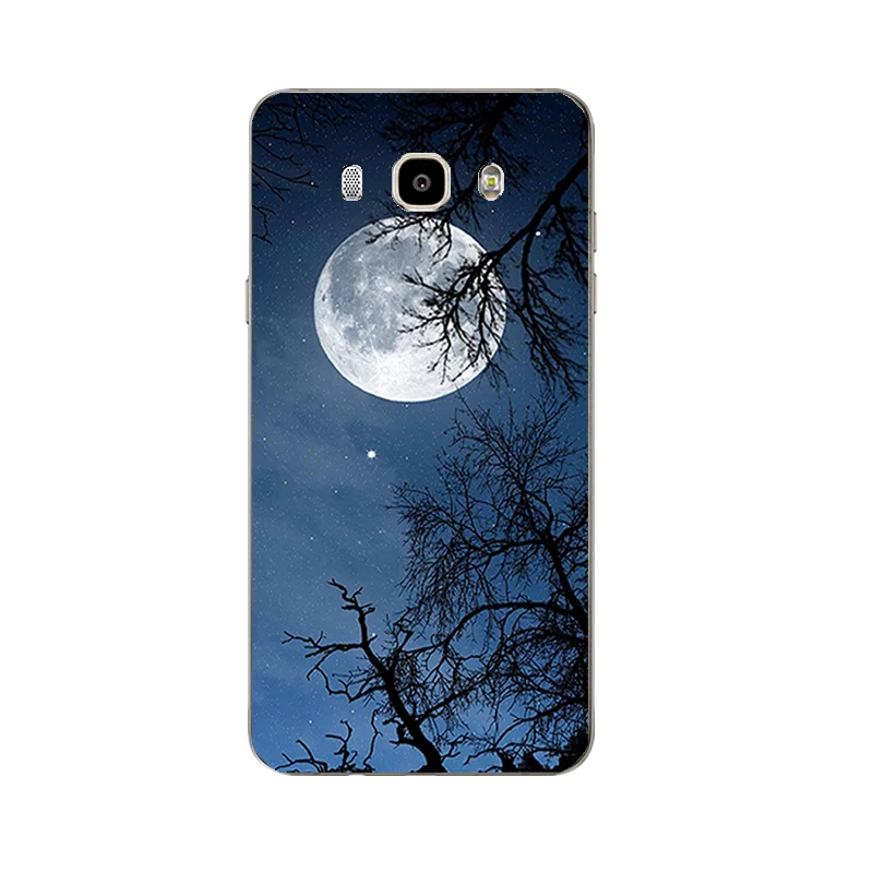 DIY For Samsung Galaxy J7 2015 / 2016 2017 Case for J700 /J710 J730 Shell S4 S5 Cover Soft TPU Moon Space Printing Coque |