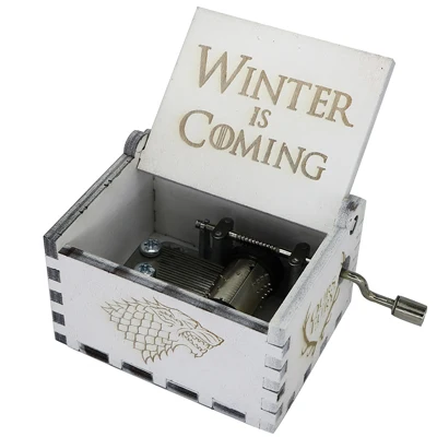 Game of throne-White Резьба по дереву, ручная работа, розовая музыкальная шкатулка Сейлор Мун, игра на трон, музыкальная шкатулка, тема Caixa De Musica, подарок на день рождения, подарок для девочки - Цвет: Game of throne-White