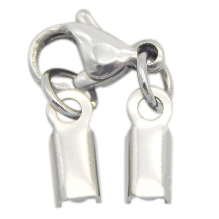 Застежка карабин из нержавеющей стали 3 мм|crimp cap|lobster claw claspclaw clasps |