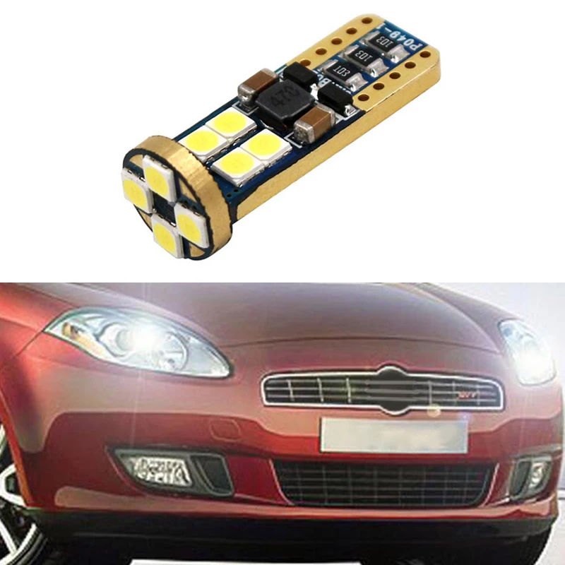 1x T10 W5W 3030smd светодиодный светильник с проекционным объективом для FIAT 500 Punto Stilo Palio