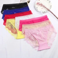 fashion sexy underwear transparent briefs womens lace panties net yarn lingerie big yards female underpant