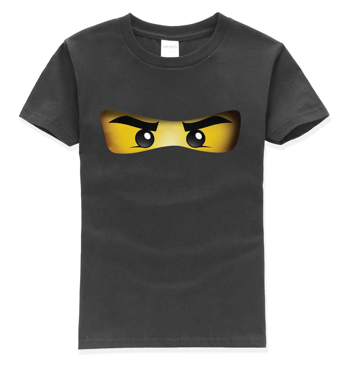 black Горячая Распродажа, ninjago, футболки из хлопка с короткими рукавами и круглым вырезом, одежда для маленьких мальчиков, летние футболки высокого качества - Цвет: black