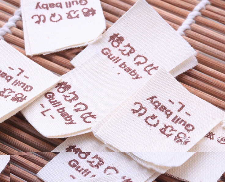 1000 шт. изготовленные на заказ шелкография хлопковые этикетки обувь с