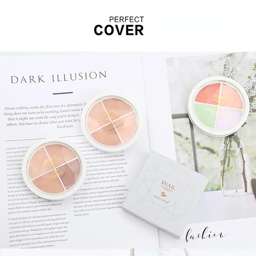 4-color Face Makeup Concealer Foundation Palette Cream Moisturizing Beauty Tool Professional jl0322 | Красота и здоровье