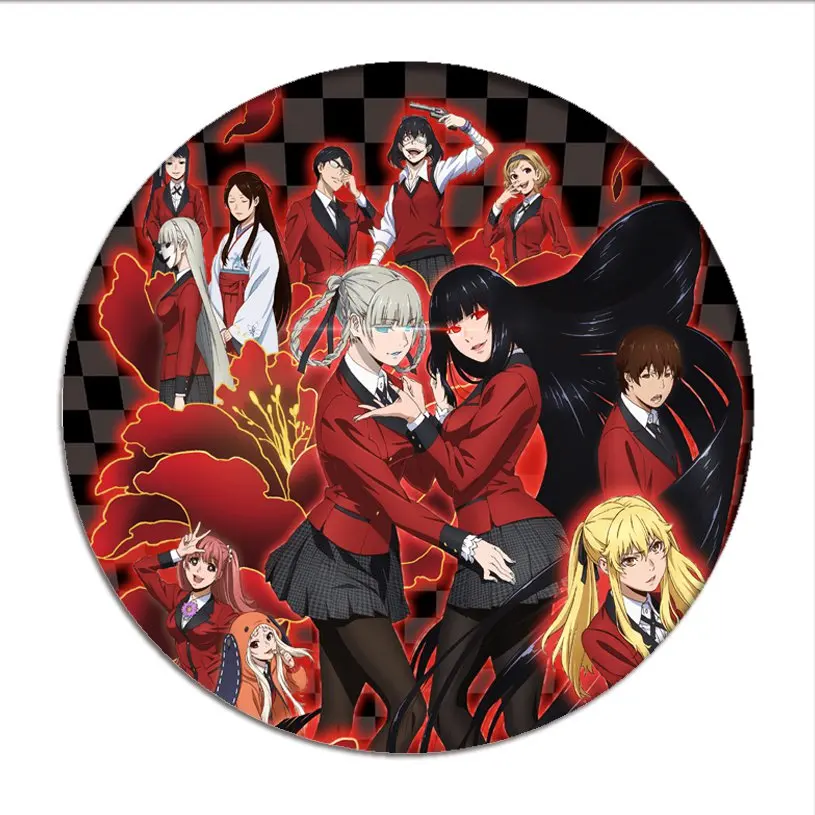 1pcs Manga Cosplay Badges Yumeko Jabami Brooch Pins Meari Saotome 58mm Anime Collection Badge for Backpacks Clothes