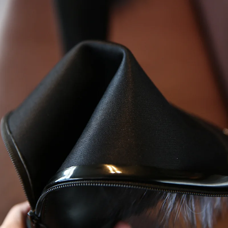 Модные кожаные сапоги для девочек коллекция 2017 года зимняя детская обувь Ботинки