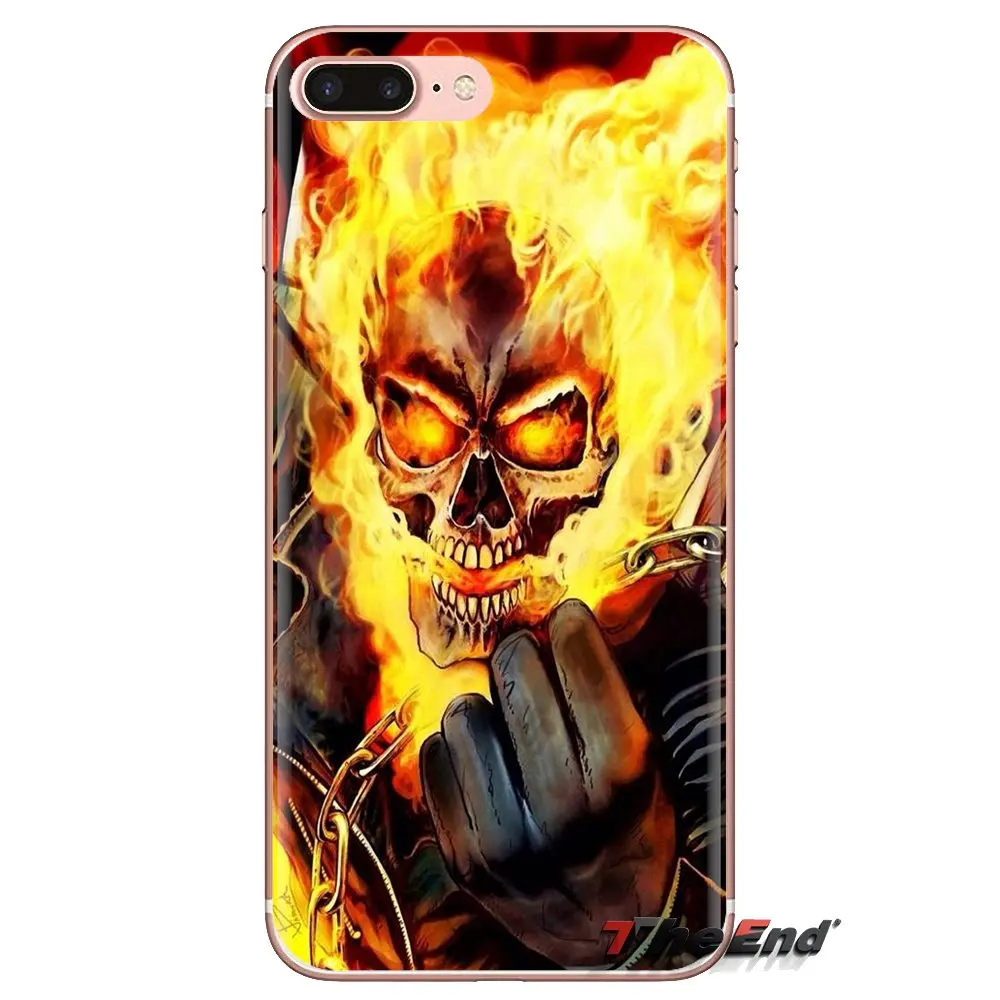 Soft Transparent Shell Cover For Samsung Galaxy J1 J2 J3 J4 J5 J6 J7 J8 Plus 2018 Prime 2015 2016 2017 Clayton Crain Ghost Rider |